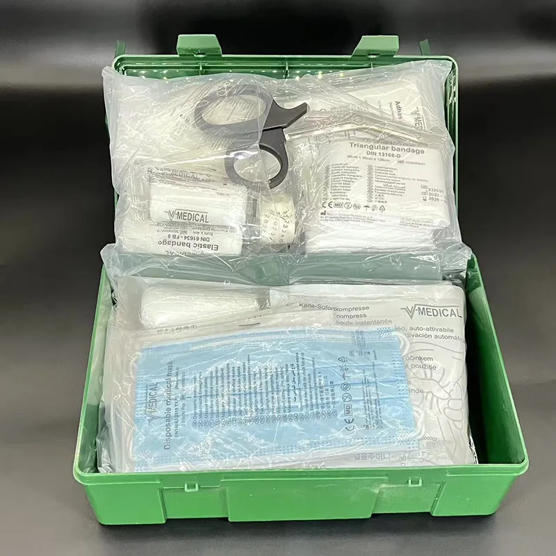 職場医療救急キット - MDR & DIN 13157 準拠 |防水＆ポータブルPPケース